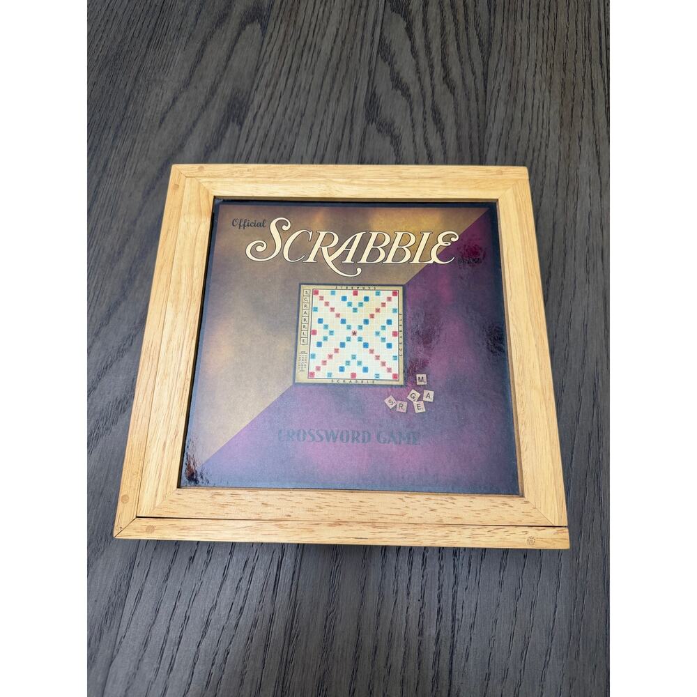 Scrabble Nostalgia Games Series Wooden Box Complete Unused